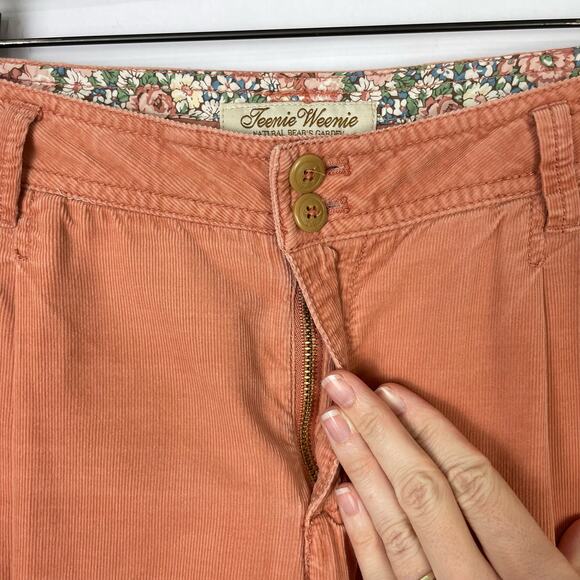 Teenie Weenie | Natural Bear's Garden Pink Corduroy Baggy Embroidered Bear Pants - Picture 6 of 9